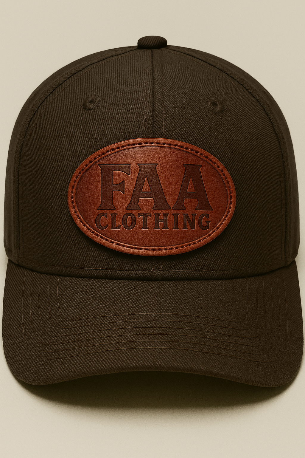 PWTK Leather Patch Hat - Black Flatbill